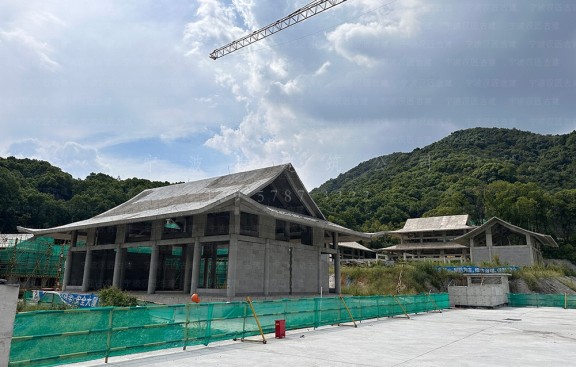 云南道观整体鸟瞰效果图制作，玉溪设计与施工企业匠心出品