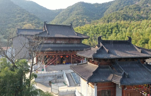 安徽道教建筑修缮保护鸟瞰图服务，淮北设计与施工团队专业呈现