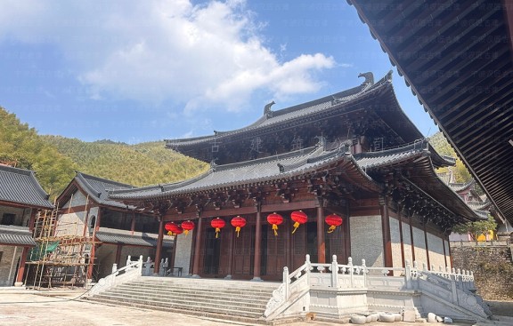 绍兴古建筑设计机构，承揽绍兴寺庙建筑鸟瞰图施工图设计