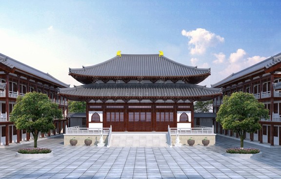 台州古建筑设计与施工机构，承揽古建园林装修装饰工程案例与效果图制作