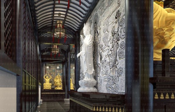 寺院焕新设计、平面图、施工图，全含预算，焕新寺院建筑风貌