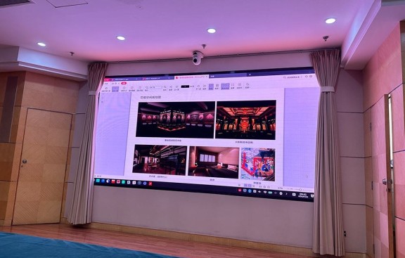 宫观迁建装修工程，提供鸟瞰图，迁建道教建筑位置