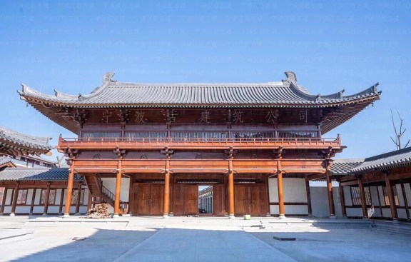 中国寺院整体布局规划 中国知名设计院提供鸟瞰图方案