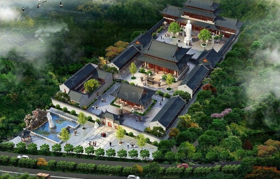 寺院丈室/方丈院设计，住持起居与办公空间详细规划