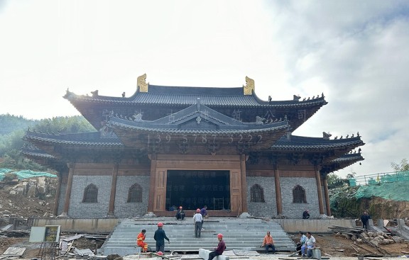 福建古建专业设计院，提供福建古寺庙修缮保护鸟瞰图服务与施工图
