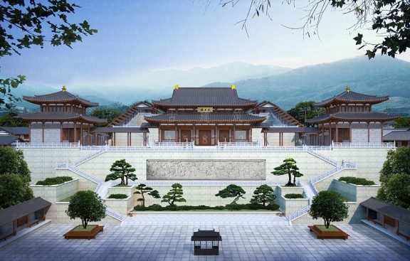 福建古建专业设计院，承揽福建仿古寺庙效果图与施工图绘制