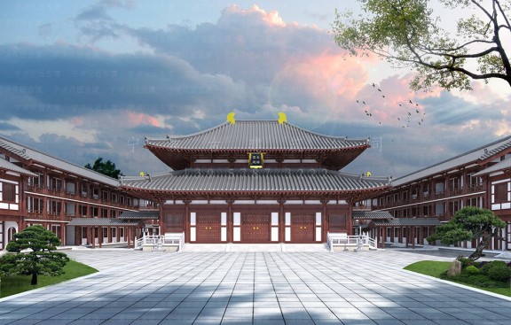 提供道观布局规划与施工图深化，兼做鸟瞰图和预算报价