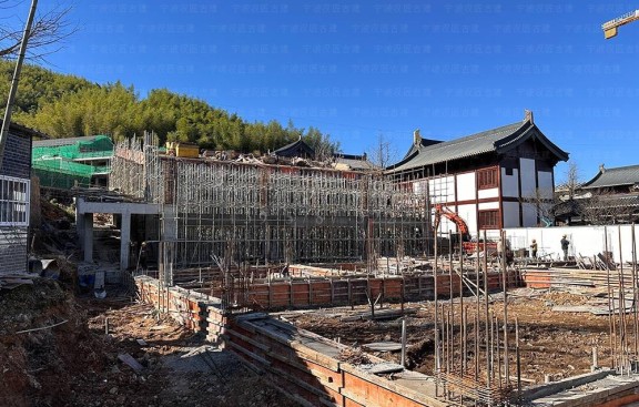 宫观改造布局设计与施工，附带鸟瞰图和预算方案，改造道教建筑格局