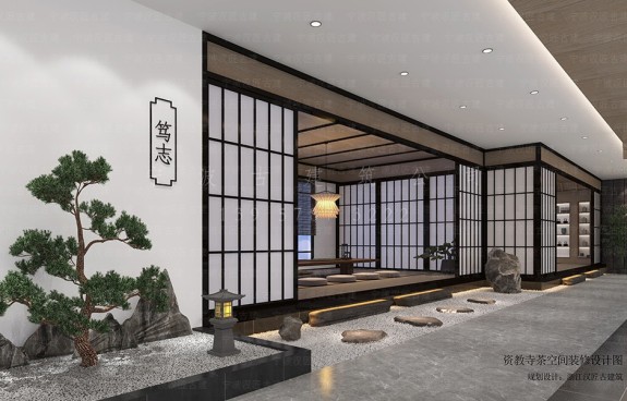 福建道观仿古建筑效果图，设计与施工队伍专业绘制