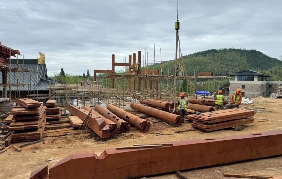 浙江道教建筑群施工图，金华设计与施工企业专业出图