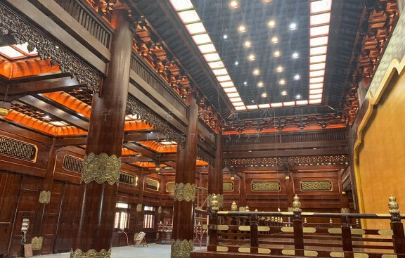 小型化服务，古建筑公司总包道观设计效果图及施工预算