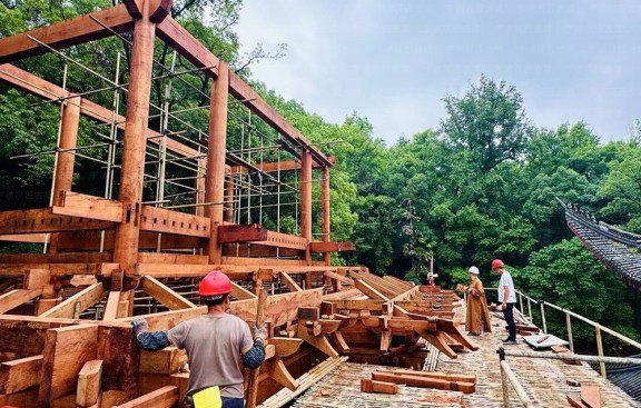 宫观改建布局与设计，施工图纸，改建道教建筑形态