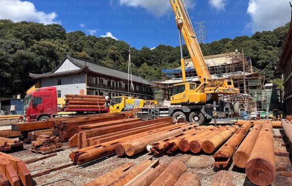 吉林道教建筑鸟瞰效果图制作，吉林市设计与施工单位专业呈现