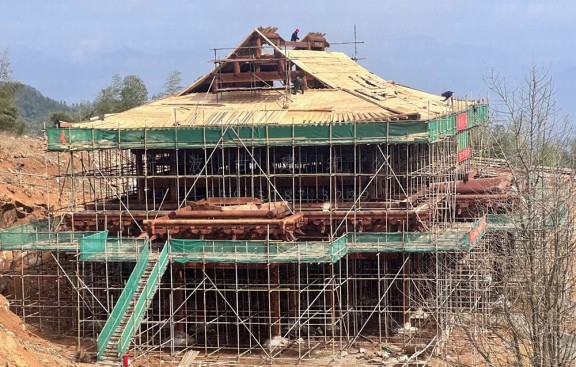 承接道观项目，含道教建筑设计鸟瞰图、平面图