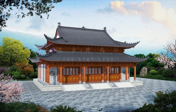 山东寺庙建筑设计，施工创新服务，胶州仿古建筑不断探索前行