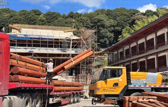 江西道观整体布局施工图纸，景德镇设计与施工团队精准绘制