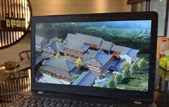 江西道观整体布局施工图纸，设计与施工团队精准绘制