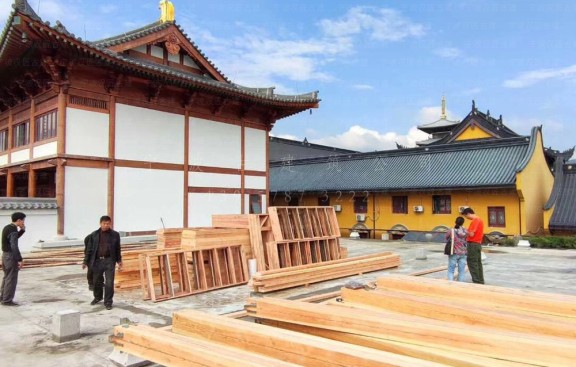 古建筑公司提供宫观装修方案，附带平面图及施工图