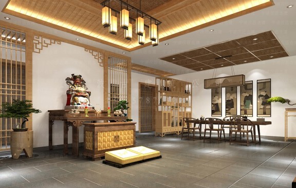 专注山东道观建筑效果图鸟瞰图制作，青岛专业设计与施工单位