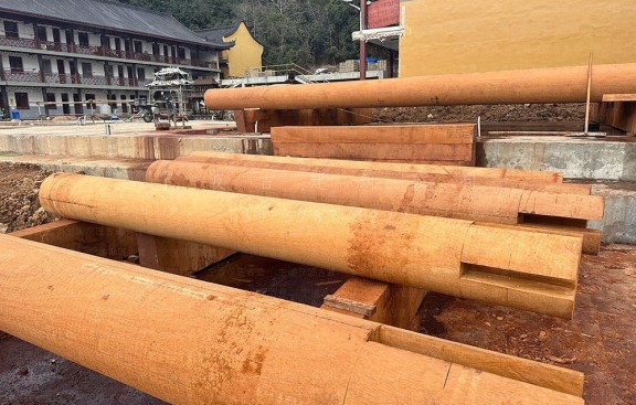 古建筑公司制作小型道观平面图，并完成施工图深化及预算