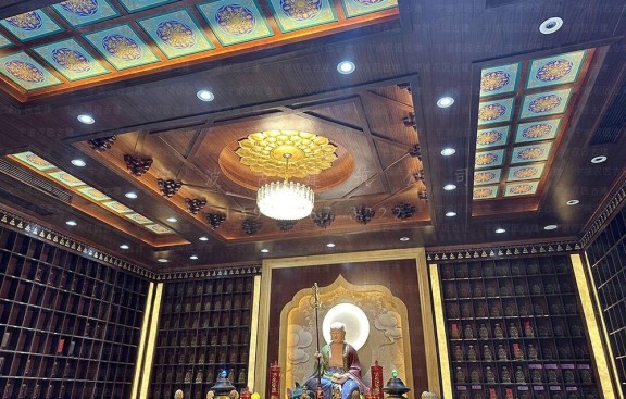 海南道观建筑效果图施工图一体化，儋州设计与施工单位协同作业