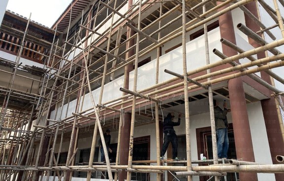 出具寺庙整治平面图和效果图，施工报价，整治寺院建筑环境