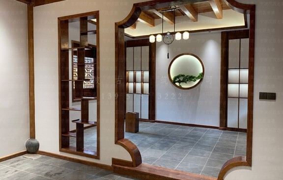 制作道观迁建鸟瞰图，并施工图预算书，迁建道教建筑位置