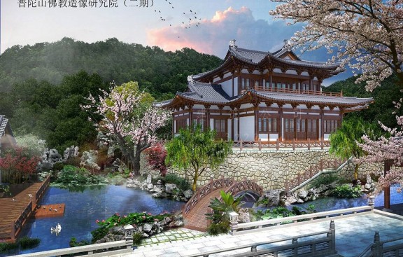 承接宫观提升项目，鸟瞰图、平面图、装修，提升道教建筑品质