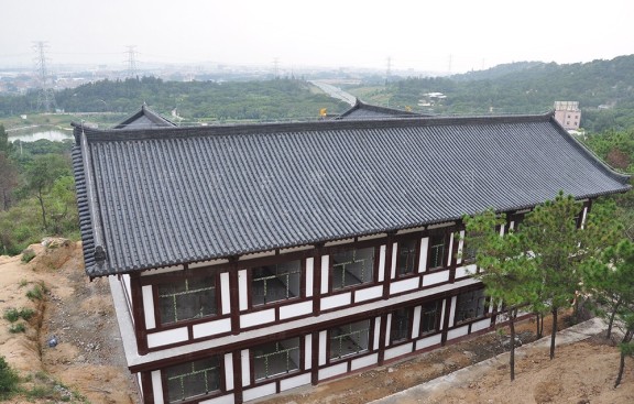 提供宫观装修方案，附带道教建筑设计鸟瞰图预算