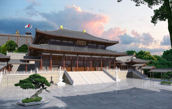 浙江宁波古建设计事务所，提供浙江宁波寺院装修装饰设计方案与施工图绘制