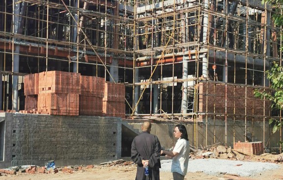 承接西安仿古寺庙建筑鸟瞰图项目与效果图设计