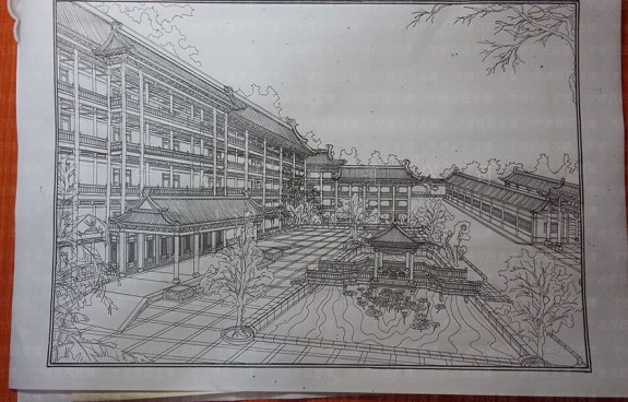 陕西道观整体效果图制作，渭南设计与施工团队匠心出品