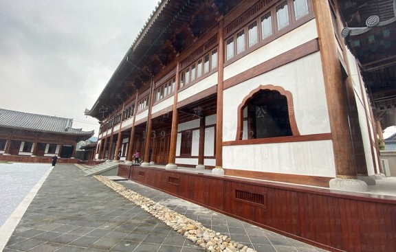 古建筑公司完成大型道观施工图，并出具小型项目鸟瞰图及预算