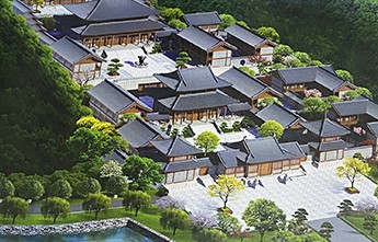 汉匠古建筑公司 - 萍乡寺院古建全包，设计施工一体化解决方案