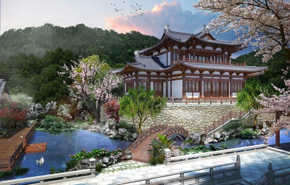 金华古建筑设计工作室，承揽金华寺院装修装饰工程图纸