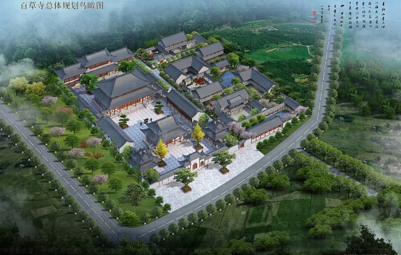 寺庙装修设计案例效果图，全案施工提升形象展示