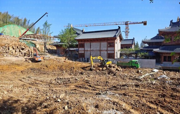 浙江道观鸟瞰图制作，湖州设计与施工单位专业服务