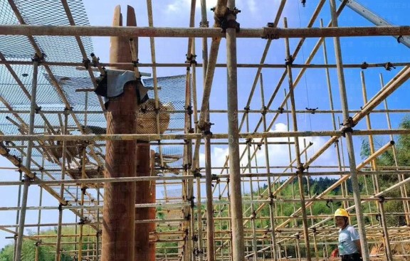 道观仿古建筑设计施工图出图，古建筑设计与施工企业高效完成