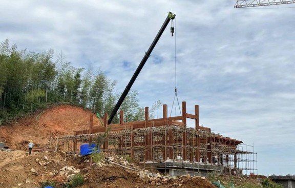 山西道教建筑群装修装饰图，晋城设计与施工一体化队伍专业绘制