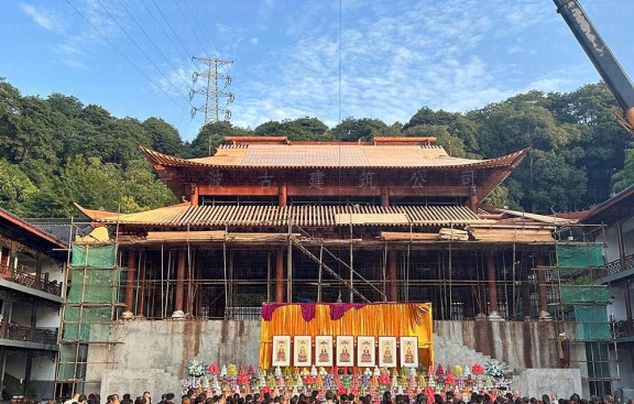 金华古建筑设计工作室，提供金华古寺庙修缮保护鸟瞰图服务与施工图