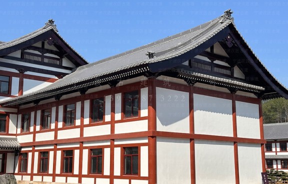 道观的道教建筑设计效果图及施工图，总包施工