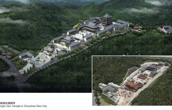 宫观修缮装修装饰方案，附带施工图与鸟瞰图及报价，修缮道教建筑细节