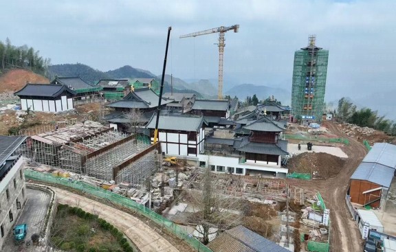 出品道教建筑设计效果图，同步完成宫观施工及方案