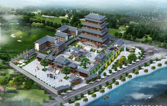 承接济南仿古寺院建筑规划布局与施工图设计