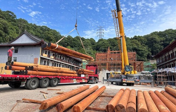 道观布局及道教建筑设计施工图，出具鸟瞰图和预算