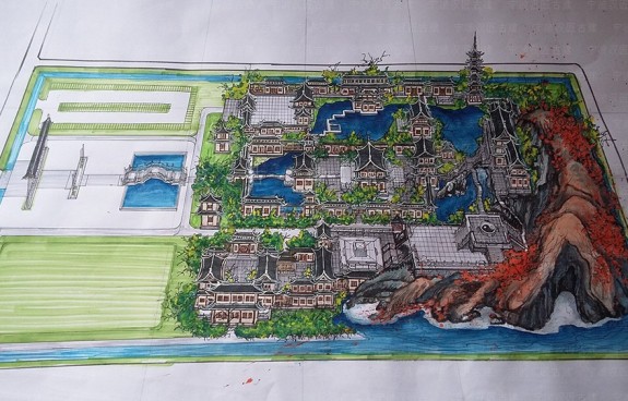 上海寺庙建筑设计，上海寺庙布局方案设计施工与装修，寺庙建筑设计匠心服务