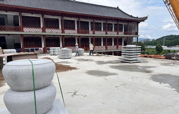 寺庙建筑设计效果图，道观设计图纸参考方案