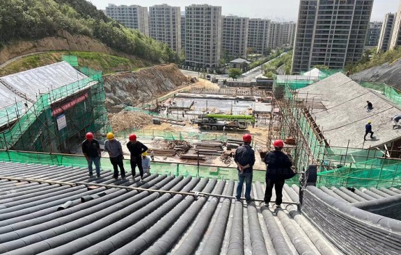 宫观翻新效果图及施工，含全套预算方案，翻新道教建筑立面