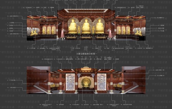 宝鸡寺庙建筑设计，以匠心精神，铸就宝鸡寺庙布局方案设计施工经典之作