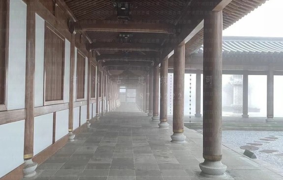 海南古建专业设计院，承接海南仿古寺庙鸟瞰图设计与施工图绘制